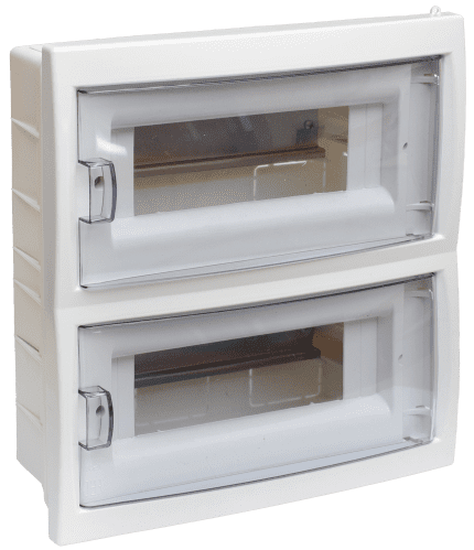 Бокс распределительный встраиваемый 24 модуля BYLECTRICA КНС-24Д купить в Мастак Бокс распределительный встраиваемый 24 модуля BYLECTRICA КНС-24Д купить в сети строительных магазинов Мастак