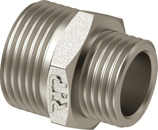 Ниппель латунный редукционный наружная-наружная 1 1/4X3/4 РосТурПласт (25111) купить в Мастак Ниппель латунный редукционный наружная-наружная 1 1/4X3/4 РосТурПласт (25111) купить в сети строительных магазинов Мастак