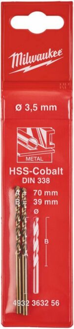 5х39х70 мм 2 штуки MILWAUKEE HSS-Co (4932363256) купить в сети строительных магазинов Мастак