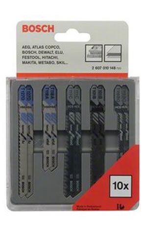Набор пилок для электролобзика BOSCH Set for Wood and Metal 10 штук (2607010148) купить в Мастак Набор пилок для электролобзика BOSCH Set for Wood and Metal 10 штук (2607010148) купить в сети строительных магазинов Мастак