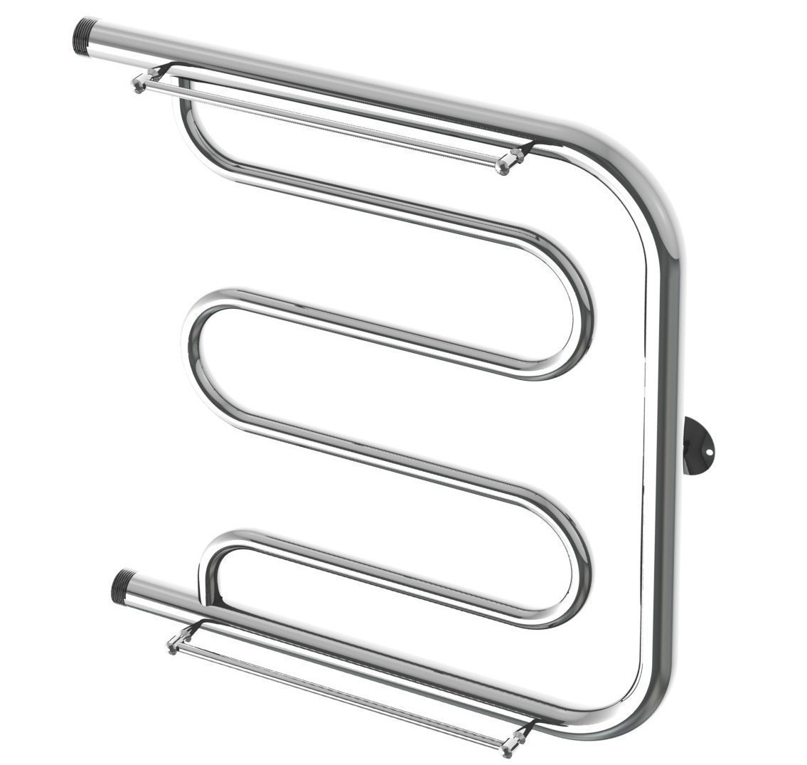 Полотенцесушитель водяной GLOSS&REITER Foxtrot пм-образный 50х60 1" с полкой купить в Мастак Полотенцесушитель водяной GLOSS&REITER Foxtrot пм-образный 50х60 1" с полкой купить в сети строительных магазинов Мастак