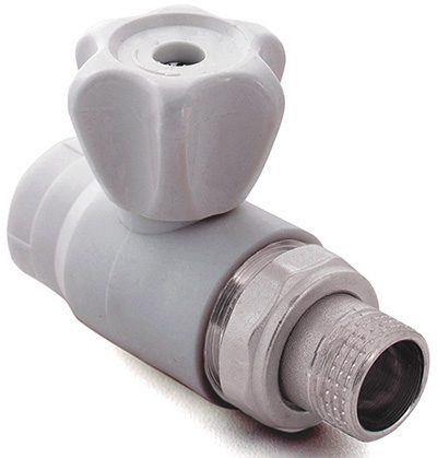 Кран шаровой ПП для радиатора 20х1/2" серый РосТурПласт (27903) купить в Мастак Кран шаровой ПП для радиатора 20х1/2" серый РосТурПласт (27903) купить в сети строительных магазинов Мастак