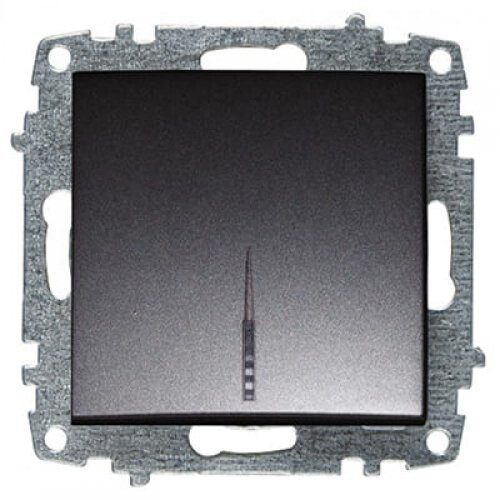 Выключатель одноклавишный скрытый EL-BI Zena-Vega дымчатый (609-011100-201) купить в Мастак Выключатель одноклавишный скрытый EL-BI Zena-Vega дымчатый (609-011100-201) купить в сети строительных магазинов Мастак