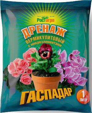Дренаж ГАСПАДАР Вермикулитовый с микроэлементами 1л купить в Мастак me1} купить в сети строительных магазинов Мастак