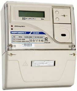 Счетчик электроэнергии трехфазный ЭНЕРГОМЕРА СЕ301BY S31 146 JАVZ  купить в сети строительных магазинов Мастак
