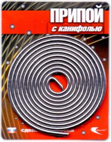 Припой ВЕКТА ПОС-61 с канифолью 2 мм спираль 1 м (30262) купить в Мастак Припой ВЕКТА ПОС-61 с канифолью 2 мм спираль 1 м (30262) купить в сети строительных магазинов Мастак