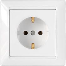 Розетка скрытая с заземлением BYLECTRICA Стиль белая (РС16-306) купить в Мастак Розетка скрытая с заземлением BYLECTRICA Стиль белая (РС16-306) купить в сети строительных магазинов Мастак