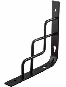 Полкодержатель AKS QUADRO 200х200х20х3 мм черный (68560) купить в сети строительных магазинов Мастак