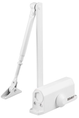 Доводчик дверной гидравлический морозостойкий ВОЛАТ 40-80 кг белый (35020-80) купить в Мастак Доводчик дверной гидравлический морозостойкий ВОЛАТ 40-80 кг белый (35020-80) купить в сети строительных магазинов Мастак