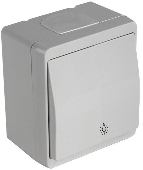 Выключатель одноклавишный с самовозвратом наружный MUTLUSAN Nemliyer серый (2150 007 0103) купить в Мастак Выключатель одноклавишный с самовозвратом наружный MUTLUSAN Nemliyer серый (2150 007 0103) купить в сети строительных магазинов Мастак