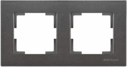 Рамка двухместная MUTLUSAN Rita дымчатая (2220 800 1295) купить в сети строительных магазинов Мастак