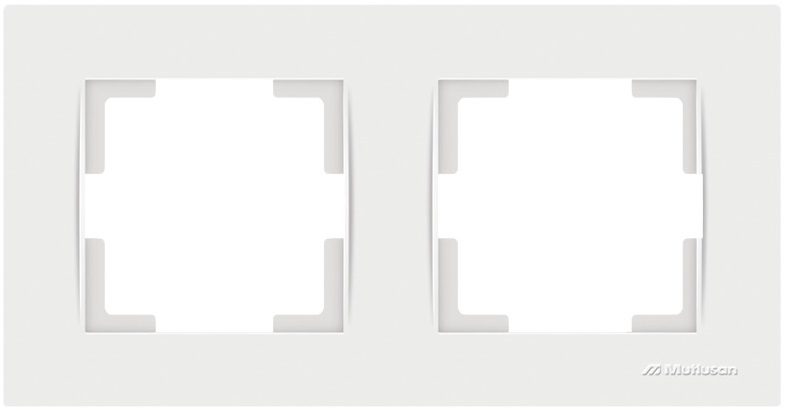 Рамка двухместная MUTLUSAN Rita белая (2220 800 1201) купить в Мастак Рамка двухместная MUTLUSAN Rita белая (2220 800 1201) купить в сети строительных магазинов Мастак