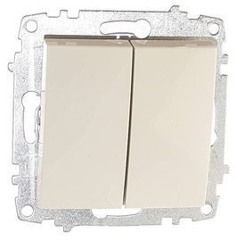 Выключатель двухклавишный скрытый EL-BI Zena кремовый (609-010300-202) купить в Мастак Выключатель двухклавишный скрытый EL-BI Zena кремовый (609-010300-202) купить в сети строительных магазинов Мастак