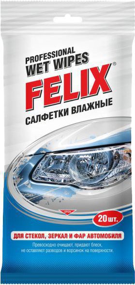 Салфетки влажные FELIX для стекол (410060003) купить в Мастак Салфетки влажные FELIX для стекол (410060003) купить в сети строительных магазинов Мастак