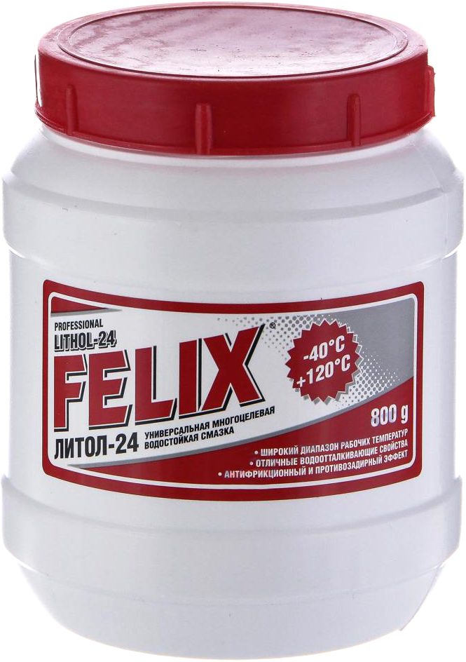 Смазка литиевая FELIX Литол-24 800 г (411040094) купить в Мастак Смазка литиевая FELIX Литол-24 800 г (411040094) купить в сети строительных магазинов Мастак
