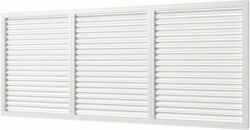 Решетка вентиляционная радиаторная ЭРА 600х1500 белая (П60150Р) купить в сети строительных магазинов Мастак