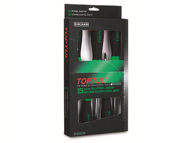 Набор отверток TOPTUL 5 предметов (GAAE0504) купить в Мастак Набор отверток TOPTUL 5 предметов (GAAE0504) купить в сети строительных магазинов Мастак