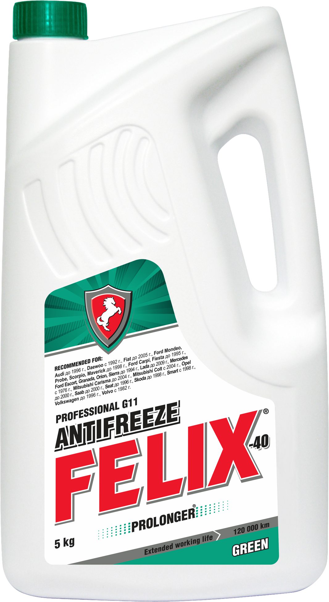 Антифриз G11 зеленый FELIX Prolonger 5 кг (430206031) купить в Мастак Антифриз G11 зеленый FELIX Prolonger 5 кг (430206031) купить в сети строительных магазинов Мастак