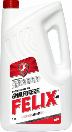 Антифриз G12+ красный FELIX Carbox 5 кг (430206033) купить в сети строительных магазинов Мастак