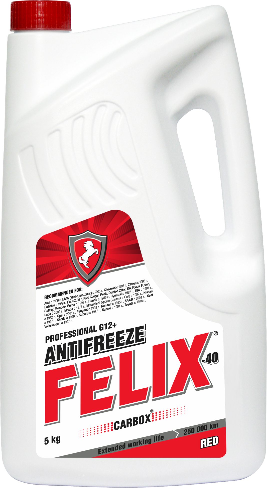 Антифриз G12+ красный FELIX Carbox 5 кг (430206033) купить в Мастак Антифриз G12+ красный FELIX Carbox 5 кг (430206033) купить в сети строительных магазинов Мастак