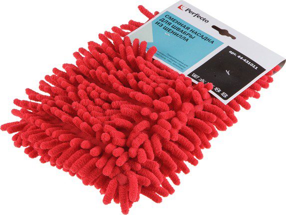 Сменная насадка для швабры PERFECTO LINEA из шенилла бордовая (44-431011) купить в Мастак Сменная насадка для швабры PERFECTO LINEA из шенилла бордовая (44-431011) купить в сети строительных магазинов Мастак
