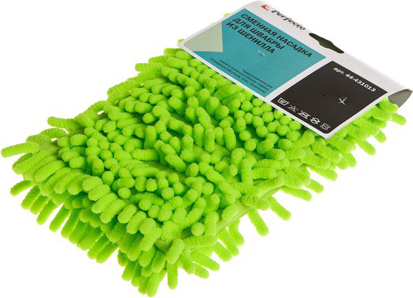 Сменная насадка для швабры PERFECTO LINEA из шенилла зеленая (44-431013) купить в Мастак Сменная насадка для швабры PERFECTO LINEA из шенилла зеленая (44-431013) купить в сети строительных магазинов Мастак