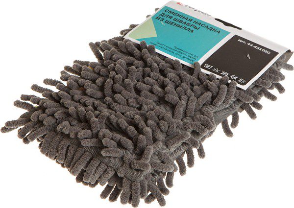 Сменная насадка для швабры PERFECTO LINEA из шенилла серая (44-431020) купить в Мастак Сменная насадка для швабры PERFECTO LINEA из шенилла серая (44-431020) купить в сети строительных магазинов Мастак