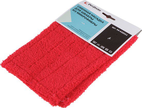 Сменная насадка для швабры PERFECTO LINEA из микрофибры бордовая (44-432011) купить в Мастак Сменная насадка для швабры PERFECTO LINEA из микрофибры бордовая (44-432011) купить в сети строительных магазинов Мастак