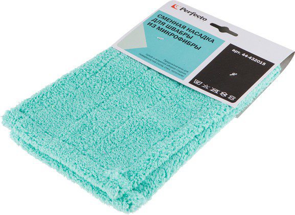 Сменная насадка для швабры PERFECTO LINEA из микрофибры бирюзовая (44-432015) купить в Мастак Сменная насадка для швабры PERFECTO LINEA из микрофибры бирюзовая (44-432015) купить в сети строительных магазинов Мастак