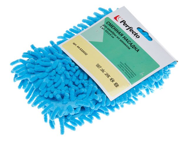 Сменная насадка для швабры PERFECTO LINEA Solid из шенилла голубая (44-532032) купить в Мастак Сменная насадка для швабры PERFECTO LINEA Solid из шенилла голубая (44-532032) купить в сети строительных магазинов Мастак