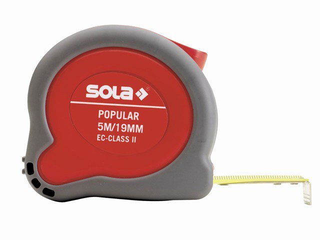 Рулетка 5 м SOLA Popular PP 5 (50024301) купить в Мастак Рулетка 5 м SOLA Popular PP 5 (50024301) купить в сети строительных магазинов Мастак