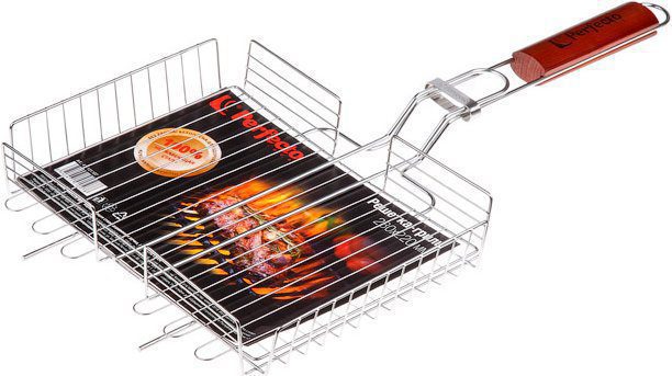 Решетка-гриль 280x220 мм нержавеющая сталь PERFECTO LINEA (47-101107) купить в Мастак Решетка-гриль 280x220 мм нержавеющая сталь PERFECTO LINEA (47-101107) купить в сети строительных магазинов Мастак