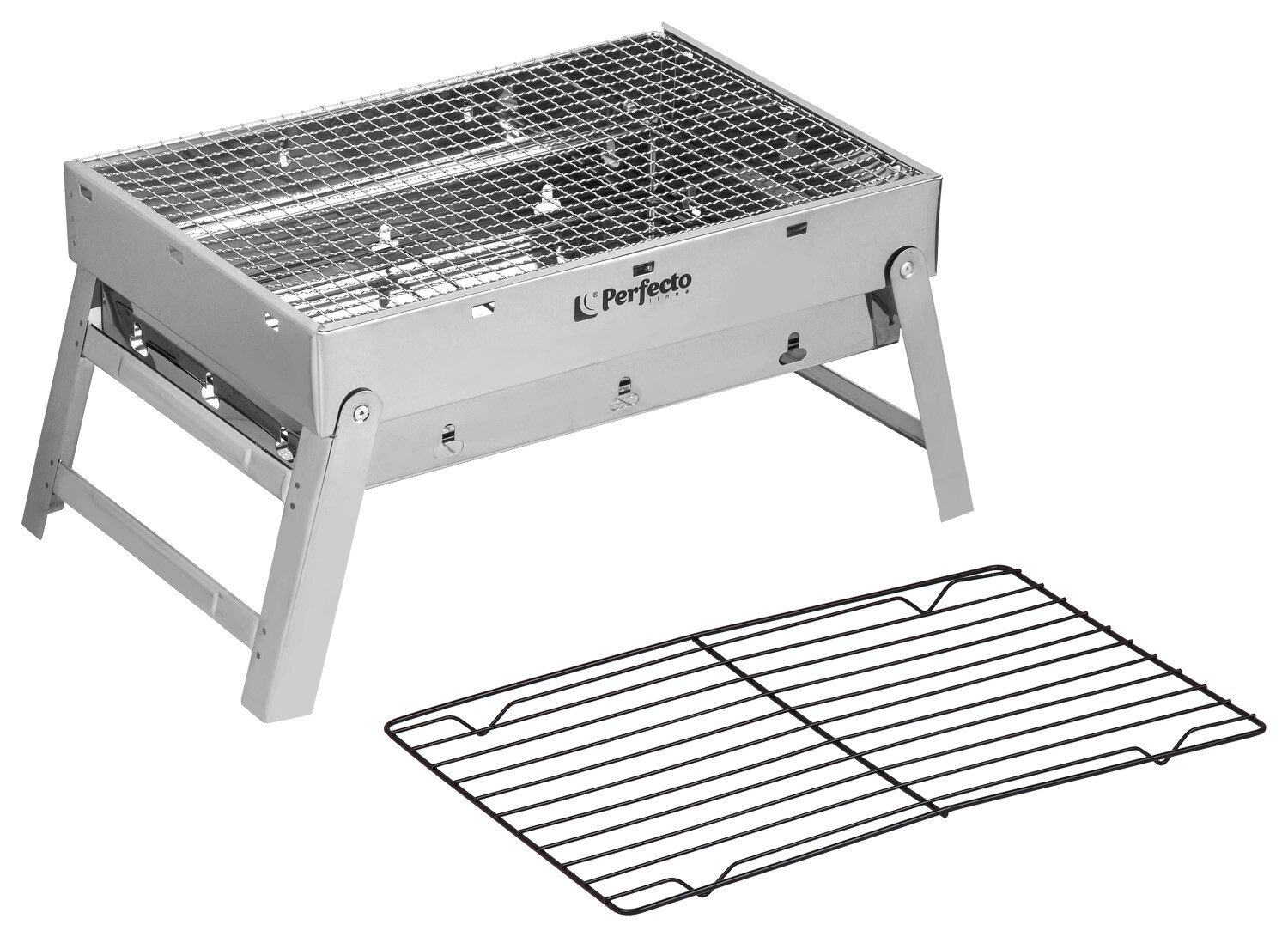 Мангал-барбекю PERFECTO LINEA 43х29х23 см (47-243292) купить в Мастак Мангал-барбекю PERFECTO LINEA 43х29х23 см (47-243292) купить в сети строительных магазинов Мастак