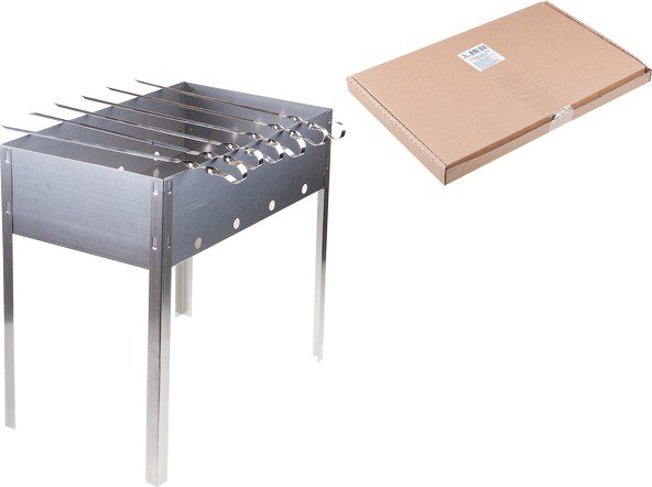 Мангал PERFECTO LINEA Эконом 400х250х400 мм (47-750063) купить в Мастак Мангал PERFECTO LINEA Эконом 400х250х400 мм (47-750063) купить в сети строительных магазинов Мастак