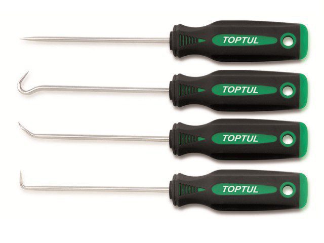 Набор крючков 4 предмета TOPTUL (GAAR0401) купить в Мастак Набор крючков 4 предмета TOPTUL (GAAR0401) купить в сети строительных магазинов Мастак