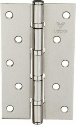 Петля дверная врезная 125х75 мм LOCKIT MS5030-4BB SN никель матовый 2 штуки купить в сети строительных магазинов Мастак