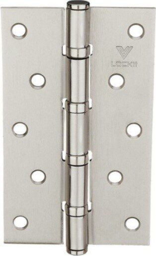 Петля дверная врезная 125х75 мм LOCKIT MS5030-4BB SN никель матовый 2 штуки купить в Мастак Петля дверная врезная 125х75 мм LOCKIT MS5030-4BB SN никель матовый 2 штуки купить в сети строительных магазинов Мастак