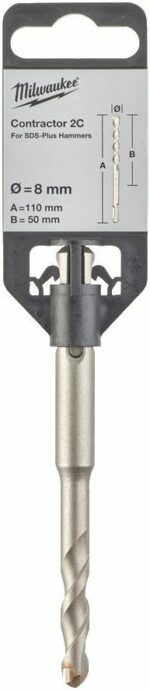 Бур (сверло) SDS-plus 8x50х110 мм MILWAUKEE Contractor 2C (4932471227) купить в сети строительных магазинов Мастак