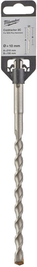 Бур (сверло) SDS-plus 10x150х210 мм MILWAUKEE Contractor 2C (4932471234) купить в сети строительных магазинов Мастак