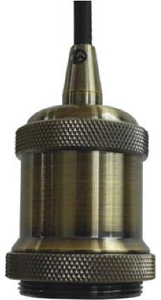 Патрон для лампочки E27 со шнуром GENERAL GLH-ME-E27-БРОНЗА (682000) купить в Мастак Патрон для лампочки E27 со шнуром GENERAL GLH-ME-E27-БРОНЗА (682000) купить в сети строительных магазинов Мастак