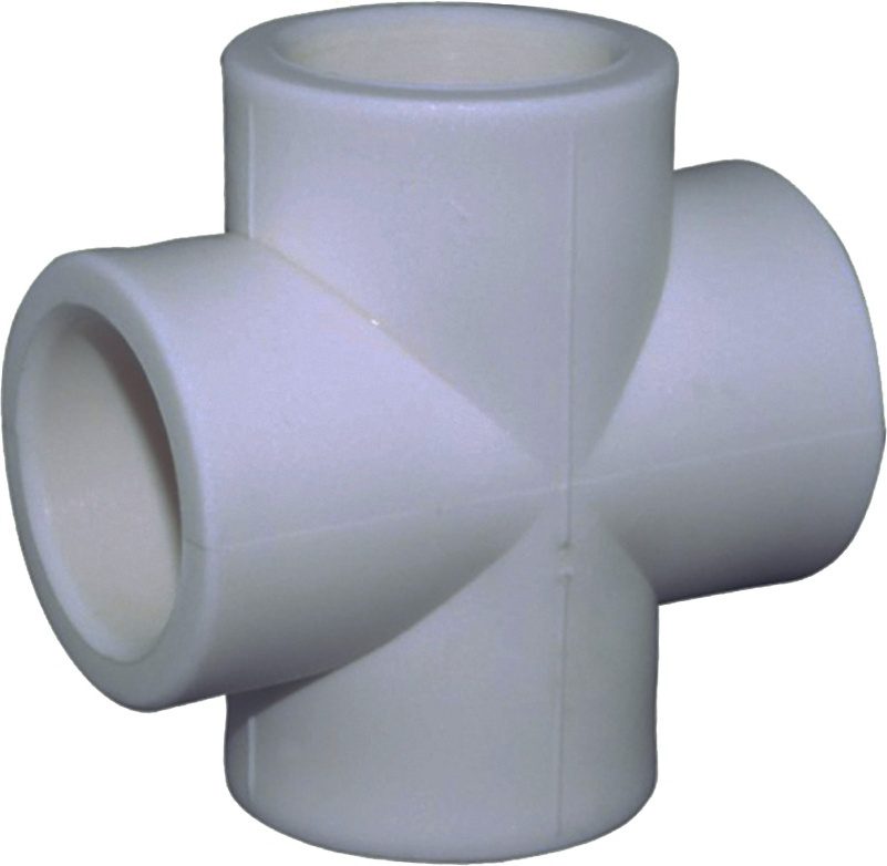 Крестовина ПП 20 серая РосТурПласт (10922) купить в Мастак Крестовина ПП 20 серая РосТурПласт (10922) купить в сети строительных магазинов Мастак