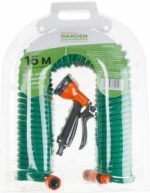 Шланг спиральный STARTUL GARDEN 15 м и поливочный набор (ST6015-03) купить в сети строительных магазинов Мастак