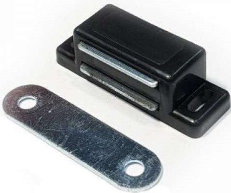 Защелка магнитная мебельная AKS черная 5 шт (57253) купить в Мастак Защелка магнитная мебельная AKS черная 5 шт (57253) купить в сети строительных магазинов Мастак