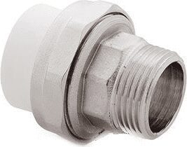 Американка ПП 20х1" с наружной резьбой белая РосТурПласт (10639) купить в Мастак Американка ПП 20х1" с наружной резьбой белая РосТурПласт (10639) купить в сети строительных магазинов Мастак