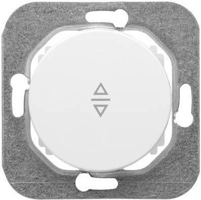 Выключатель одноклавишный перекрестный скрытый BYLECTRICA Прованс белый (С6/2 10-3362) купить в Мастак Выключатель одноклавишный перекрестный скрытый BYLECTRICA Прованс белый (С6/2 10-3362) купить в сети строительных магазинов Мастак