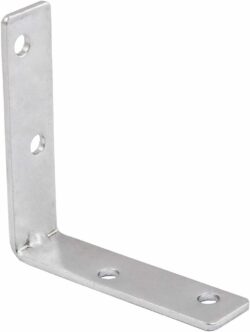 Уголок крепежный 60х60х15 мм AKS FSC-04 белый цинк 4 штуки (73484) купить в сети строительных магазинов Мастак