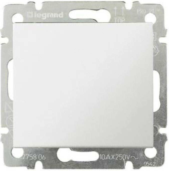 Выключатель одноклавишный проходной скрытый LEGRAND Valena белый (694262) купить в Мастак Выключатель одноклавишный проходной скрытый LEGRAND Valena белый (694262) купить в сети строительных магазинов Мастак