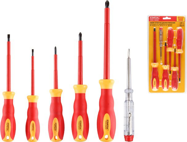 Набор отверток диэлектрических STARTUL Master 6 предметов (ST3051-6) купить в Мастак Набор отверток диэлектрических STARTUL Master 6 предметов (ST3051-6) купить в сети строительных магазинов Мастак