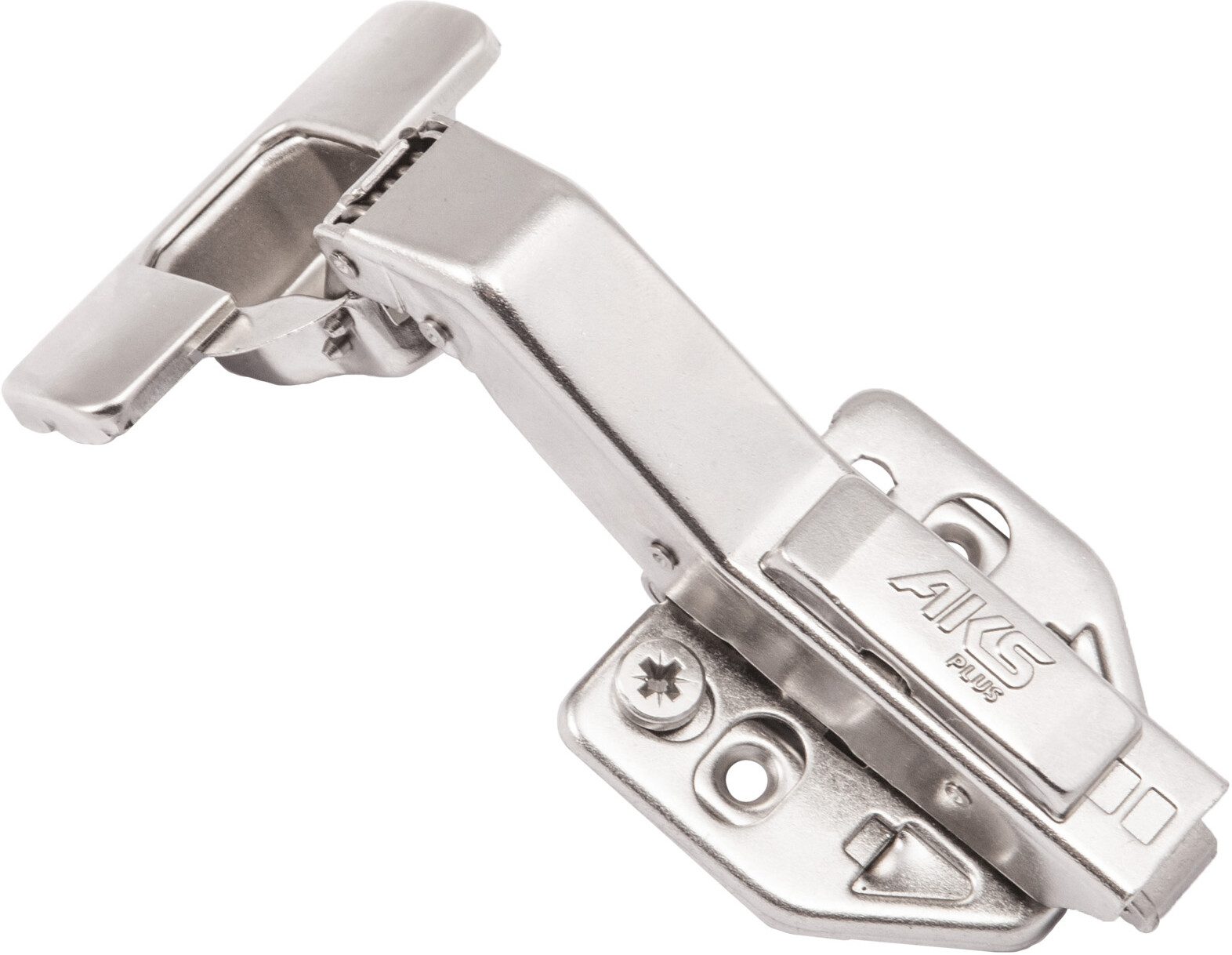 Петля мебельная с доводчиком AKS Plus кухонная 95 угловая (65557) купить в Мастак Петля мебельная с доводчиком AKS Plus кухонная 95 угловая (65557) купить в сети строительных магазинов Мастак