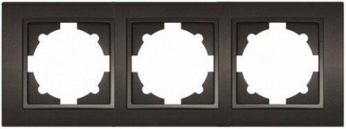 Рамка трехместная EL-BI Zena дымчатая (500-011100-227) купить в Мастак Рамка трехместная EL-BI Zena дымчатая (500-011100-227) купить в сети строительных магазинов Мастак